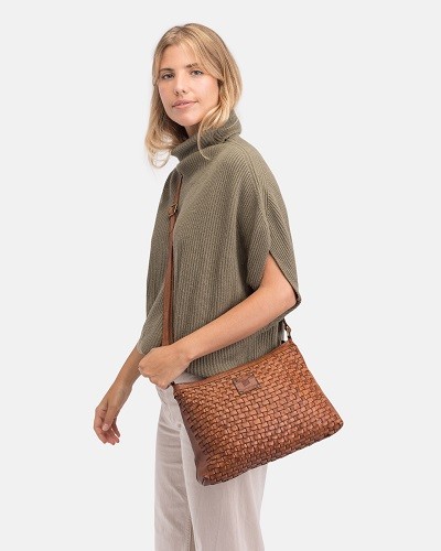 Leather cross bag for women